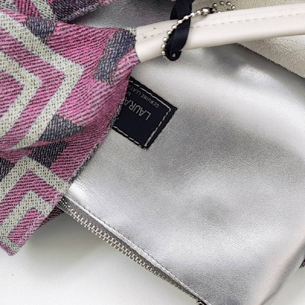Laura Di Maggio FANTASY SAC – Sacca in tessuto stampato rosa Vendita Calda