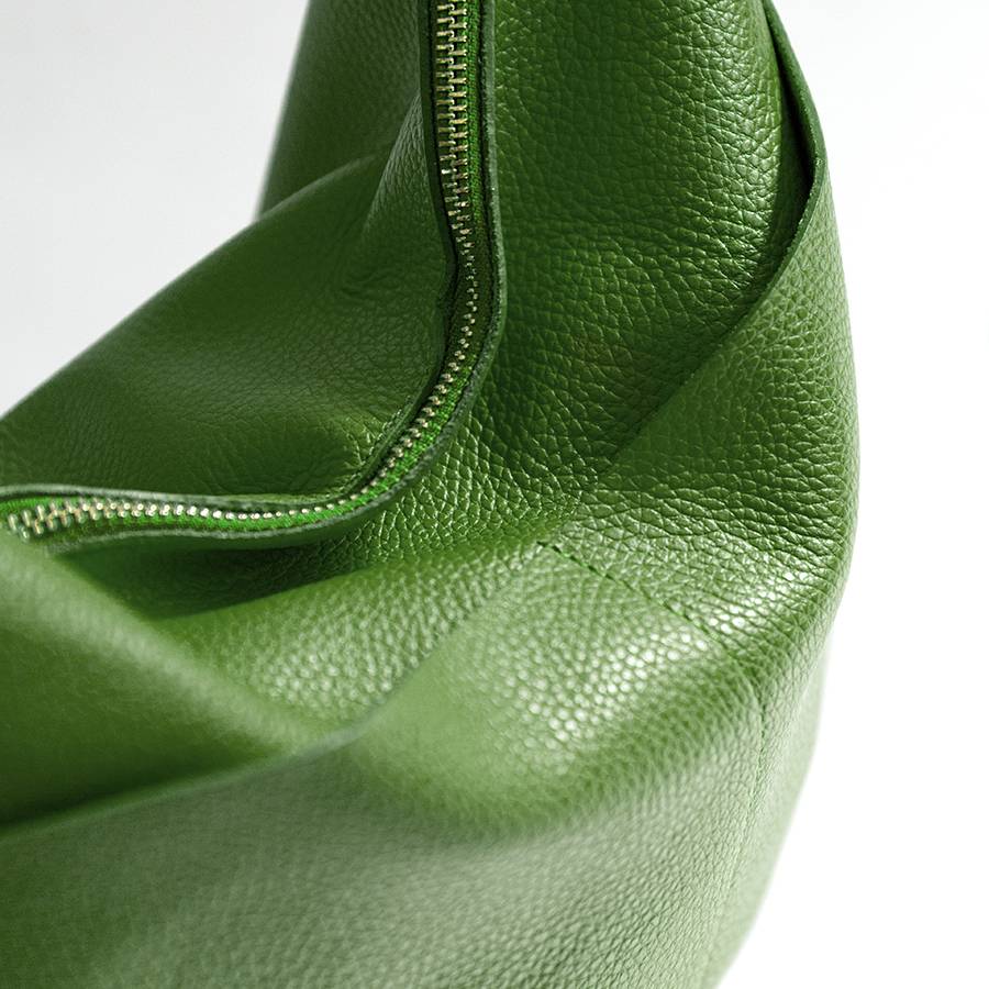 Laura Di Maggio LOREN – Sacca con tasche in pelle verde aloe Super sconto