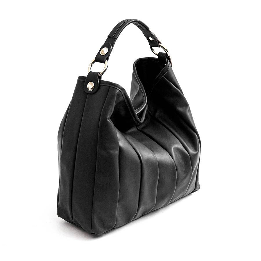 Laura Di Maggio TESSA SMALL – Sacca in pelle nappa trapuntata nera Promozione