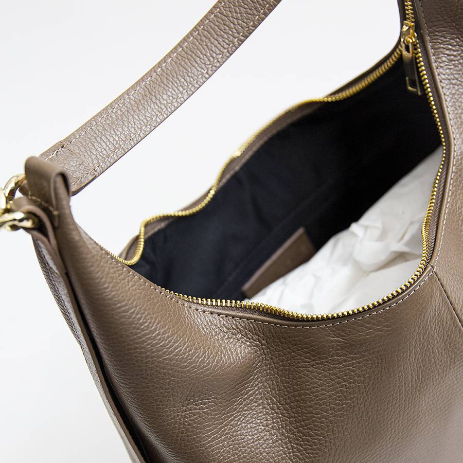 Laura Di Maggio SIDNEY – Sacca in pelle taupe Fino Al -60%