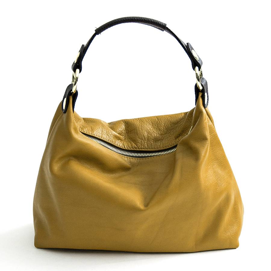 Laura Di Maggio DEMY – Sacca in pelle nappa senape Vendite Flash