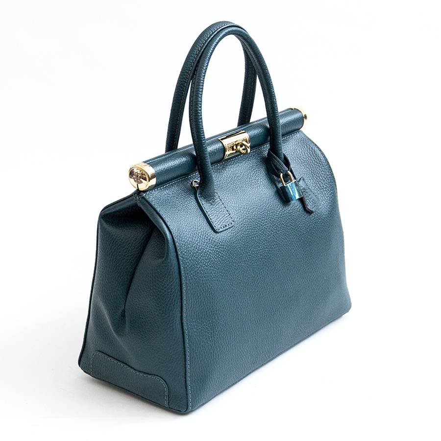 Laura Di Maggio DOCTOR – bauletto in pelle dollaro ottanio Comprare a buon mercato