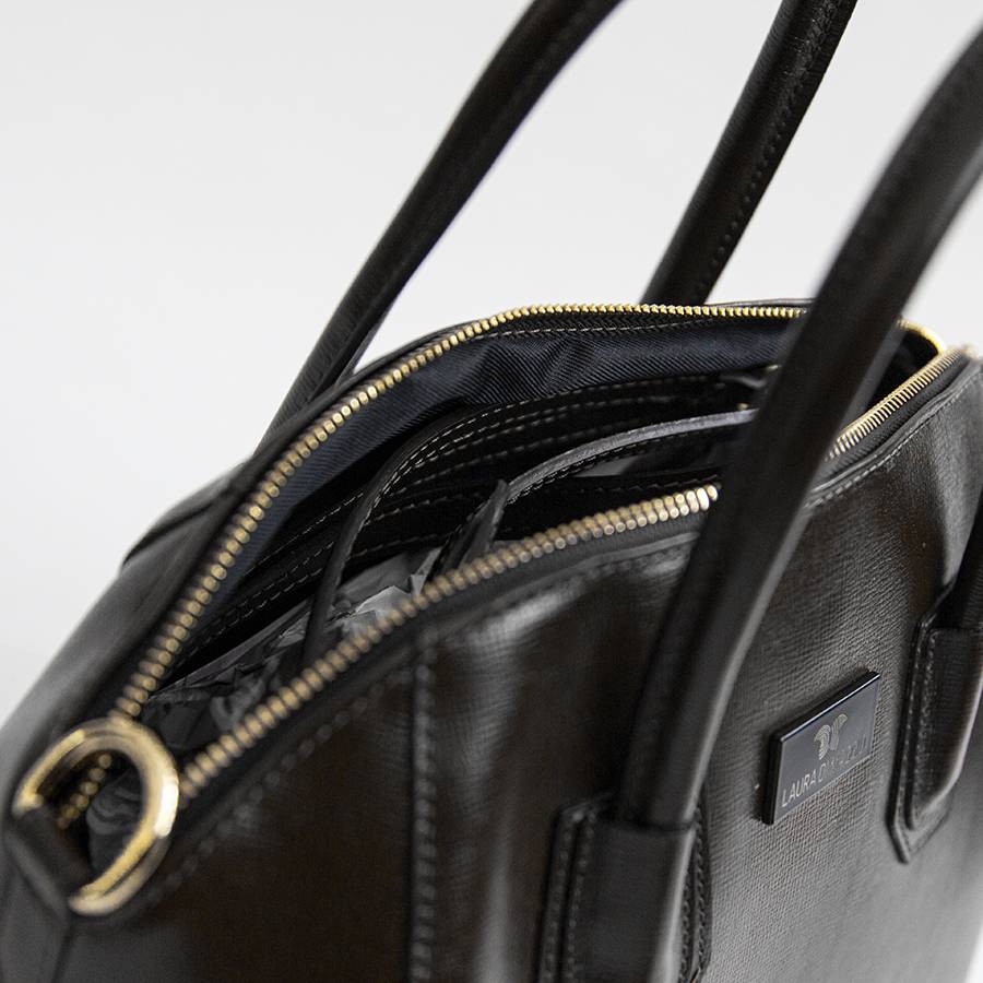 Laura Di Maggio ZAIRA – bauletto in palmellato nero Flash Sale