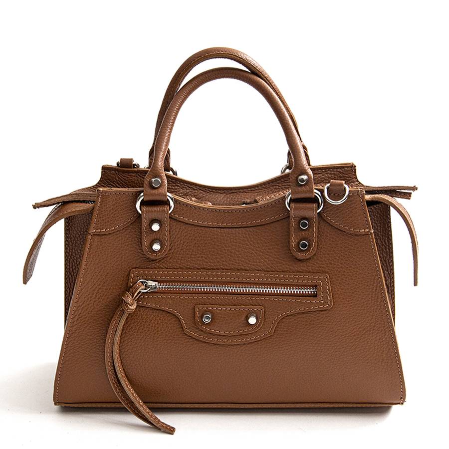 Laura Di Maggio BARCELLONA – bauletto in pelle cuoio Fornitura limitata