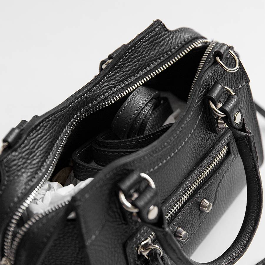 Laura Di Maggio BARCELLONA SMALL – bauletto in pelle nero Vendite stagionali