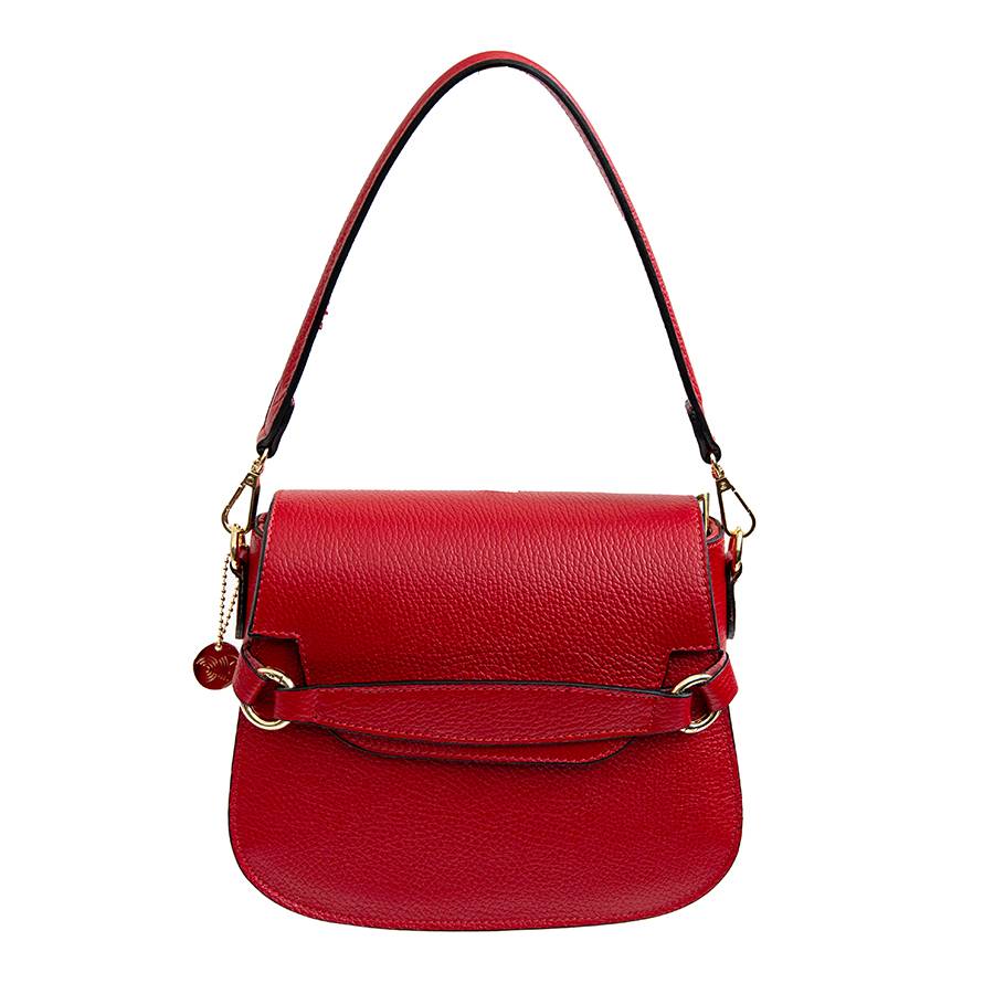 Laura Di Maggio SALLY – Postina con patta in pelle rossa Offerta Pasqua