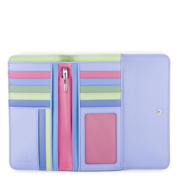 Mywalit Portafoglio a tre ante con zip Viola Outlet