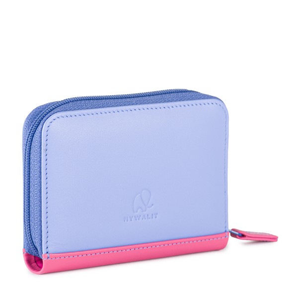Mywalit Porta carte di credito con zip Viola In Vendita