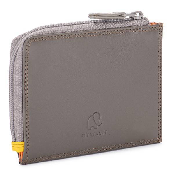 Mywalit Portamonete/Portacarte con zip Fumo Shopping Online