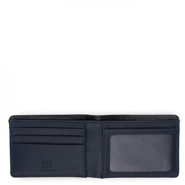 Mywalit Portafoglio jeans da uomo con tecnologia RFID Nero-Blu Vendite Flash