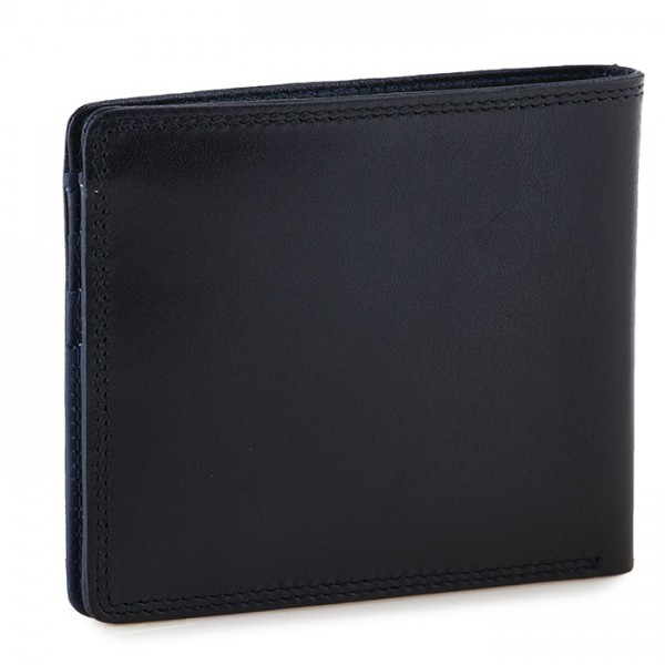 Mywalit Portafoglio da uomo standard E/W con tecnologia RFID Nero-Blu Moda