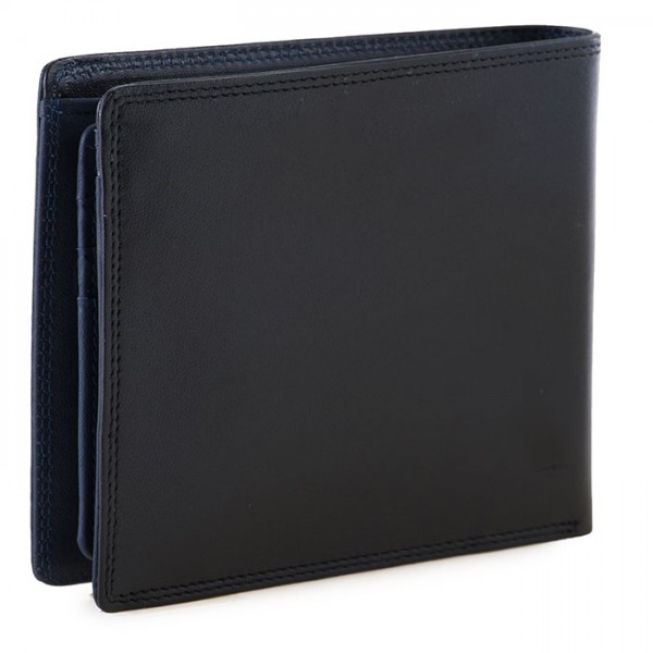 Mywalit Portafoglio da uomo grande con lente e protezione RFID Nero-Blu 2025