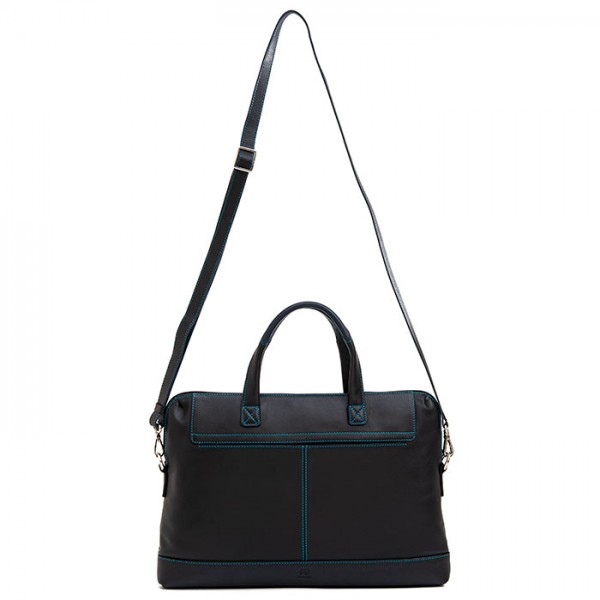 Mywalit Borsa sottile da Lavoro in pelle Black Pace Pezzi Unici