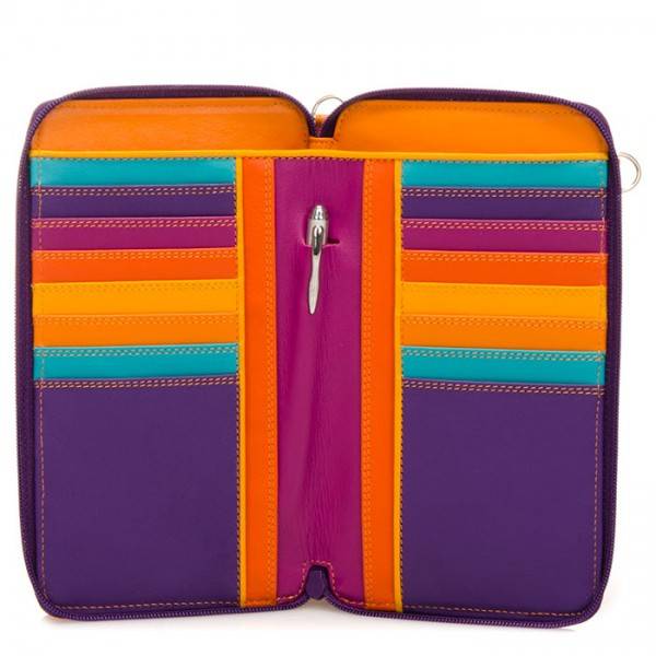 Mywalit Portafoglio multifunzione con zip su tre lati e tracolla Copacabana Sconto