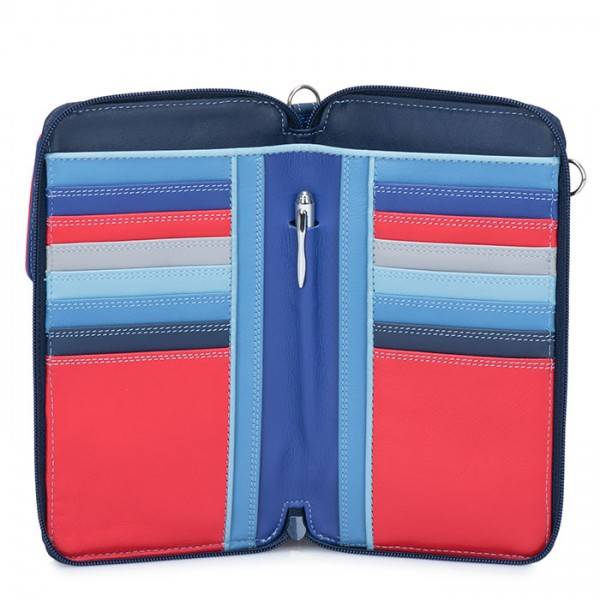 Mywalit Portafoglio multifunzione con zip su tre lati e tracolla Royal Economico