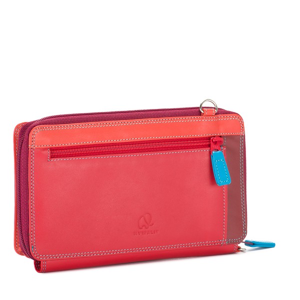 Mywalit Portafoglio multifunzione con zip su tre lati e tracolla Pompei In Vendita