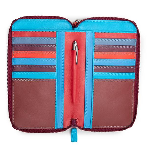 Mywalit Portafoglio multifunzione con zip su tre lati e tracolla Pompei In Vendita