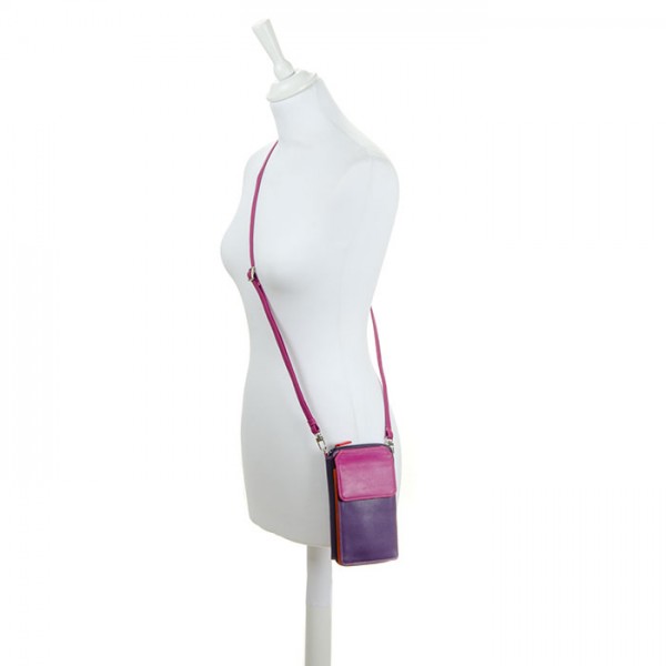 Mywalit Portafoglio multifunzione con zip su tre lati e tracolla Sangria Multi Offerte