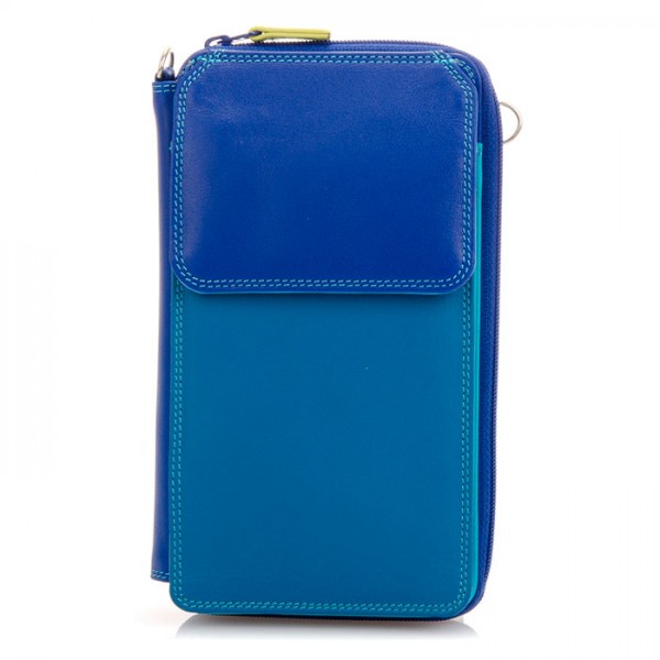 Mywalit Portafoglio multifunzione con zip su tre lati e tracolla Seascape Hotsell