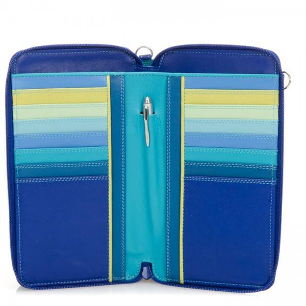 Mywalit Portafoglio multifunzione con zip su tre lati e tracolla Seascape Hotsell
