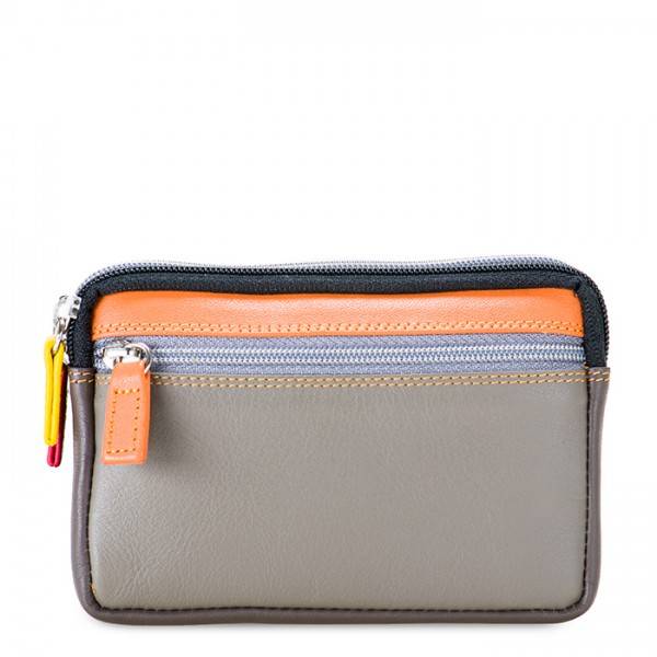 Mywalit Portafoglio/Astuccio in Pelle con doppia Zip Fumo Vendite Flash