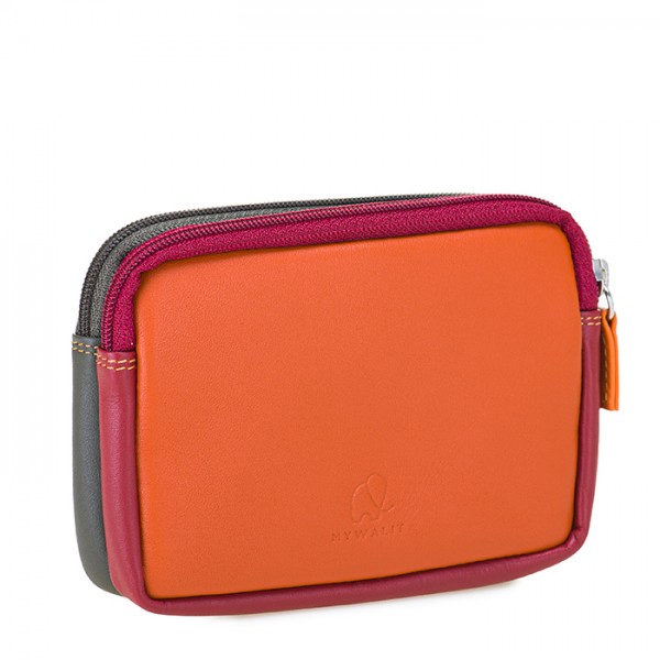 Mywalit Portafoglio/Astuccio in Pelle con doppia Zip Lucca Negozio