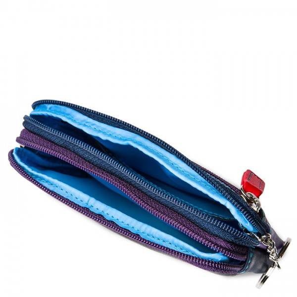 Mywalit Portafoglio/Astuccio in Pelle con doppia Zip Black Pace Moda