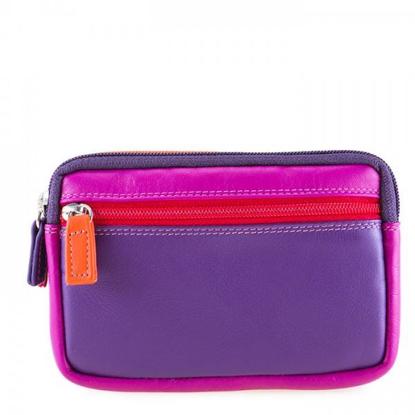 Mywalit Portafoglio/Astuccio in Pelle con doppia Zip Sangria Multi 2025