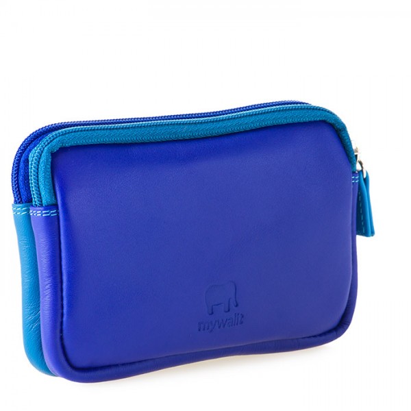 Mywalit Portafoglio/Astuccio in Pelle con doppia Zip Seascape Italy