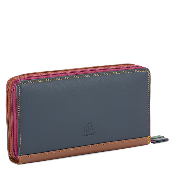 Mywalit Portafoglio con doppia zip grande Bosco Pezzi Unici