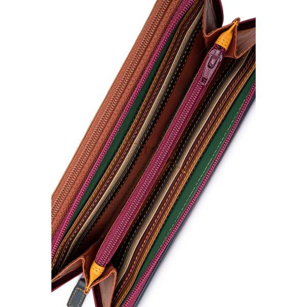 Mywalit Portafoglio con doppia zip grande Bosco Pezzi Unici