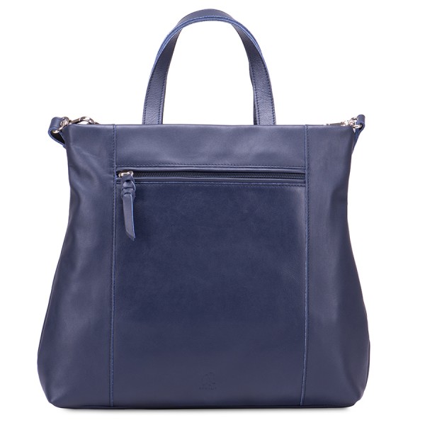 Mywalit Borsa Shopper Laguna in pelle e camoscio Blu Convenienza
