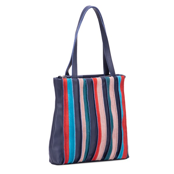 Mywalit Borsa shopping Laguna piccola Blu Solo un giorno rimasto