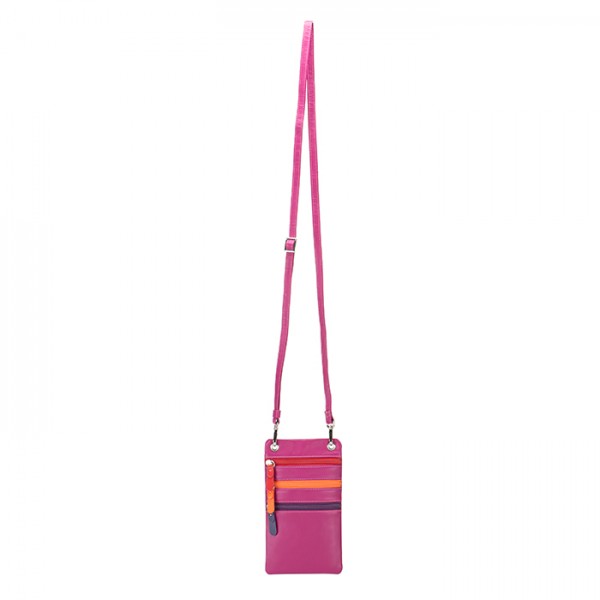 Mywalit Organiser con tripla zip da collo Sangria Multi Italy