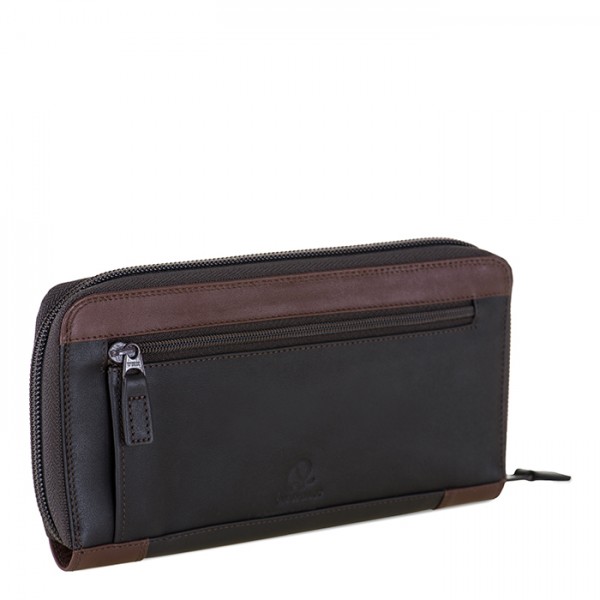Mywalit Portafoglio con zip grande Cacao Economico