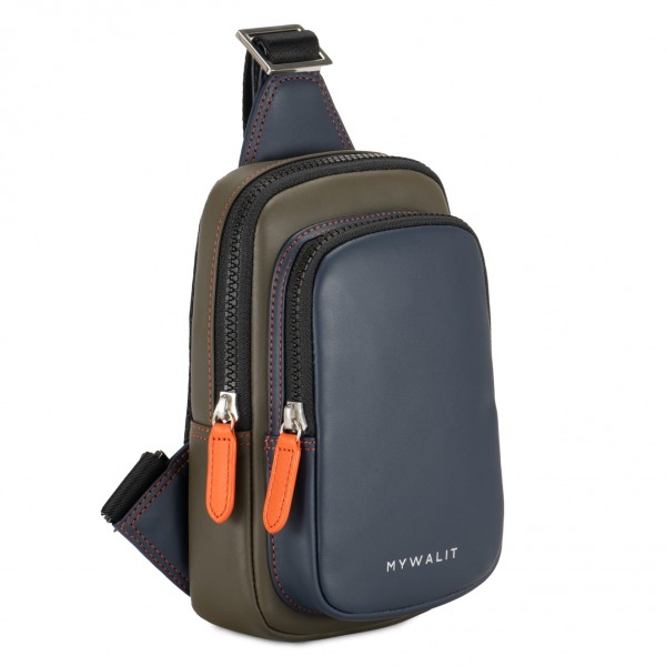 Mywalit Borsa Monospalla Firenze Olive-Marine Vendita Calda
