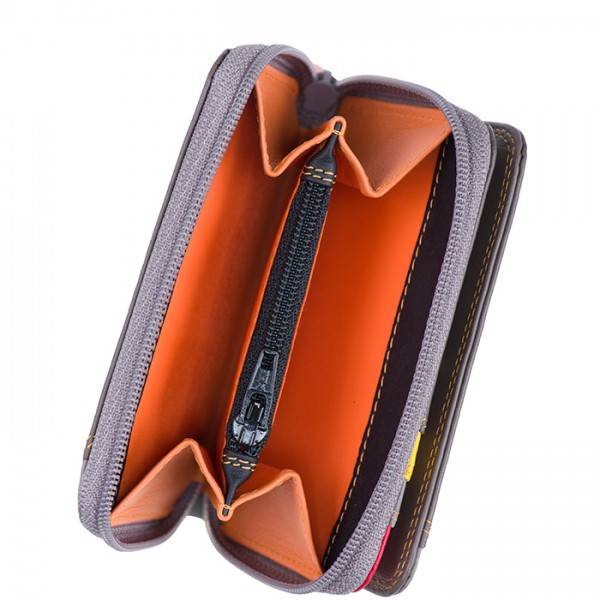 Mywalit Portafoglio con zip piccolo Fumo Qualità