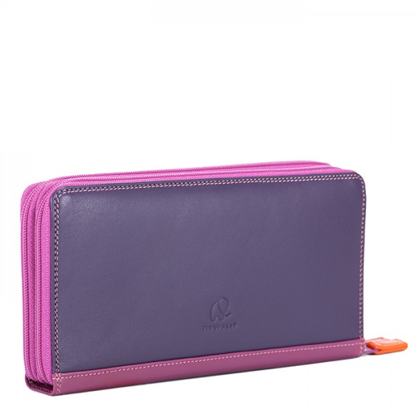 Mywalit Portafoglio con doppia zip grande Sangria Multi Hotsell