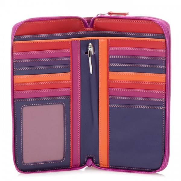 Mywalit Portafoglio con doppia zip grande Sangria Multi Hotsell