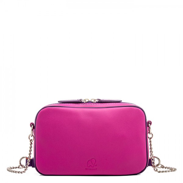 Mywalit Borsa a Tracolla in Pelle Piccola Sangria Multi Negozio