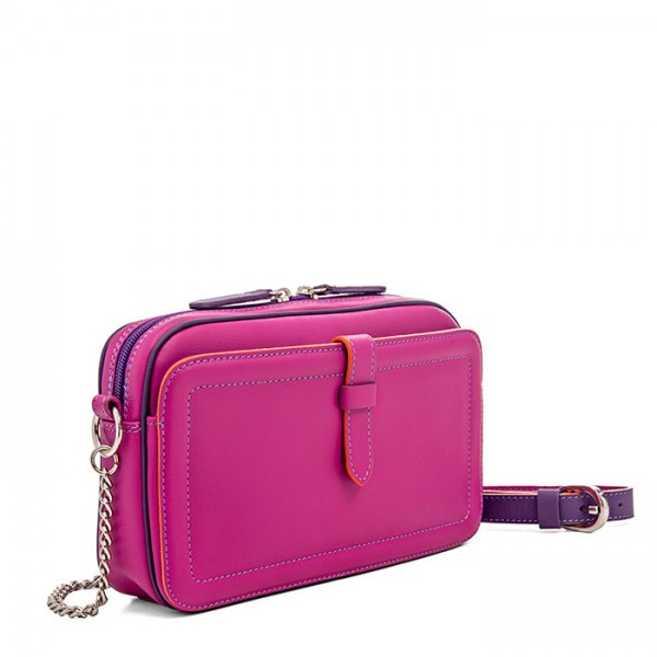 Mywalit Borsa a Tracolla in Pelle Piccola Sangria Multi Negozio