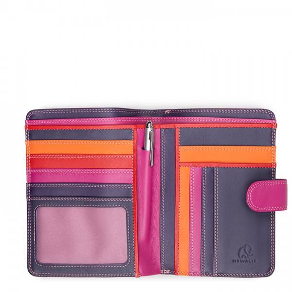 Mywalit Portafoglio con bottone a pressione grande Sangria Multi Moda