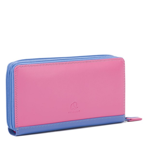 Mywalit Portafoglio con doppia zip grande Viola Outlet
