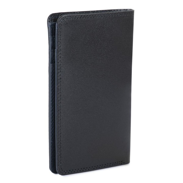 Mywalit Portafoglio da uomo bicolore Mini Doppio Scomparto Nero-Blu Negozio online di fabbrica
