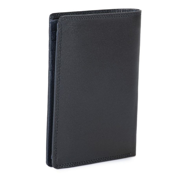 Mywalit Portafoglio Verticale bicolore da Uomo Doppio Scomparto Nero-Blu Offerta speciale