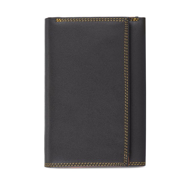 Mywalit Portafoglio da uomo Tri-fold con zip Nappa Bosco Latest stili