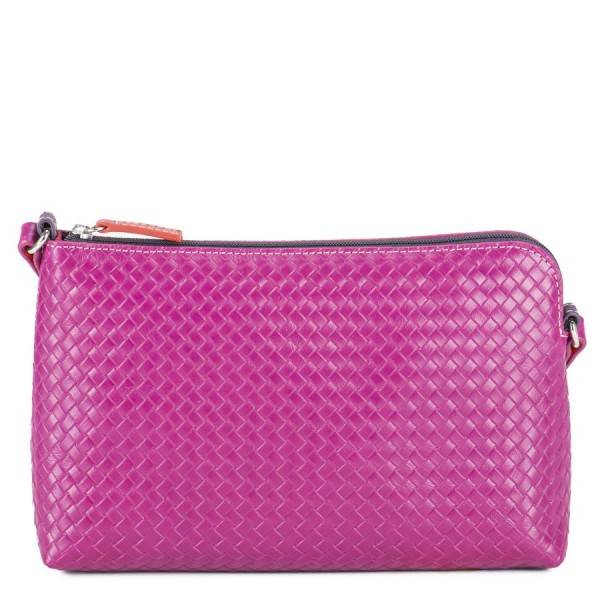 Mywalit Borsa a Tracolla Piccola Linea Embossed Nappa Sangria Multi Convenienza