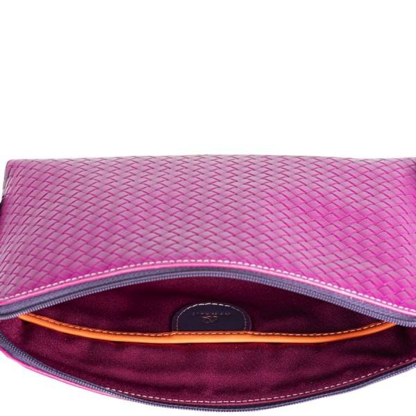 Mywalit Borsa a Tracolla Piccola Linea Embossed Nappa Sangria Multi Convenienza