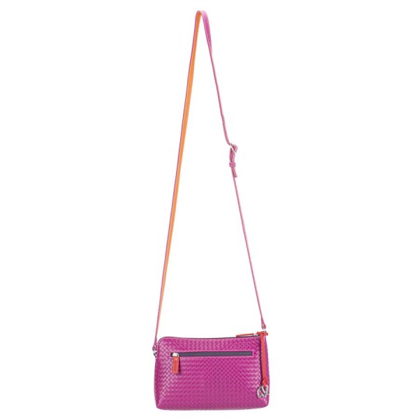 Mywalit Borsa a Tracolla Piccola Linea Embossed Nappa Sangria Multi Convenienza