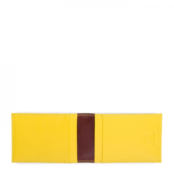 Mywalit Portafoglio da uomo Bi-fold con Portacarte Marrone-Giallo Comprane uno, ottenene uno gratis